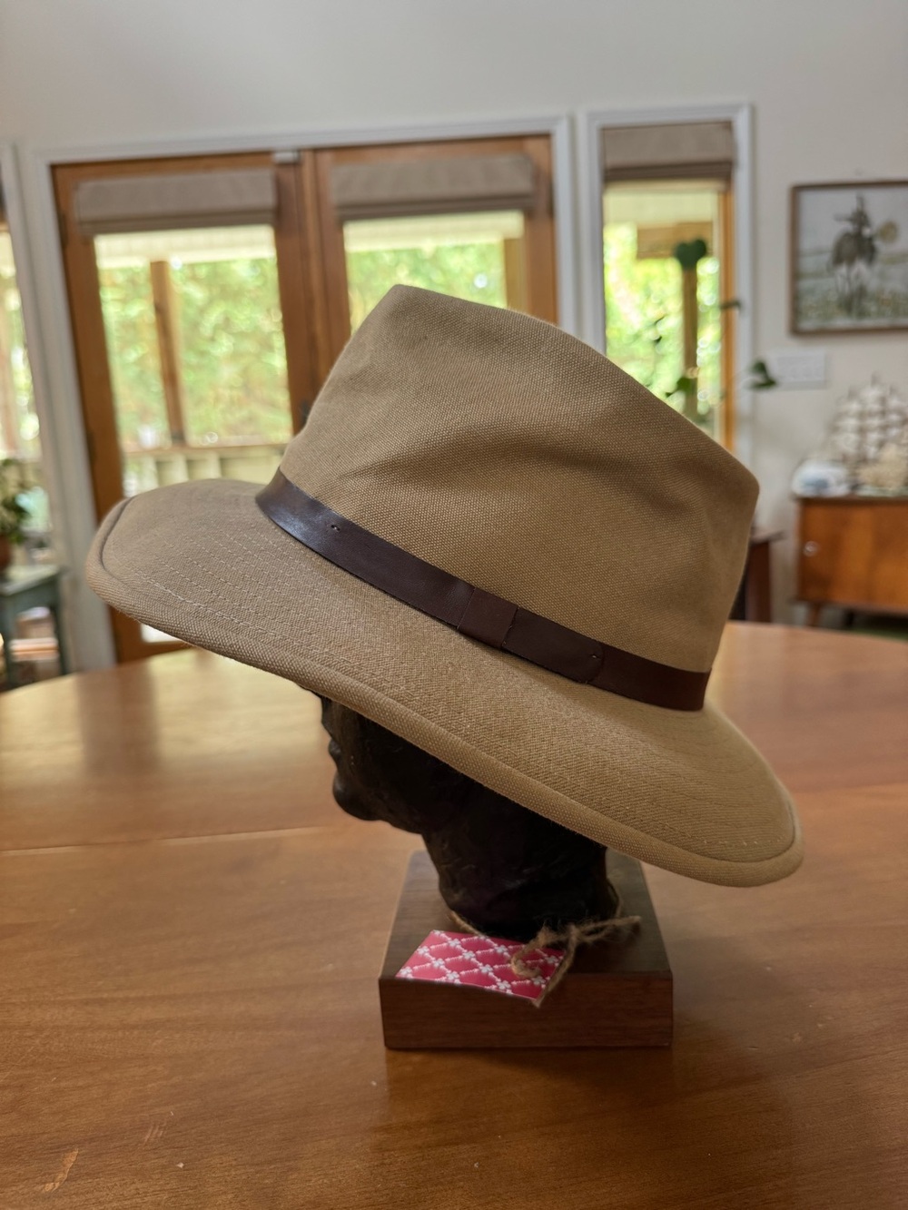 Vintage Cabelas Goretex Safari Fedora Hat Men’s Large Tan Brown